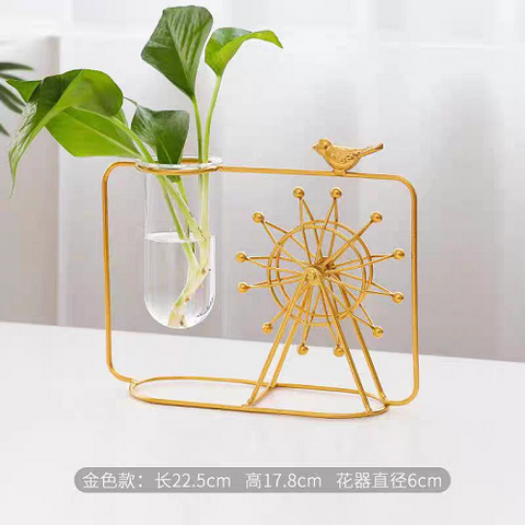 Image of ديكور جولد بفازة زجاج