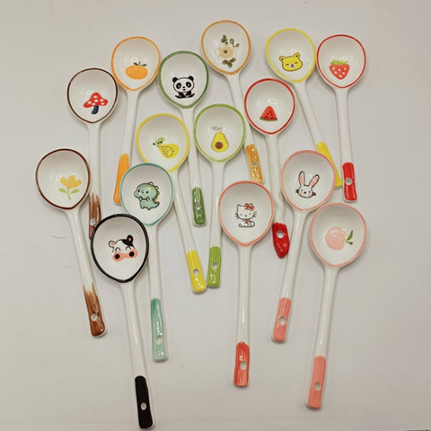 Image of طقم 2 معلقة بورسلين