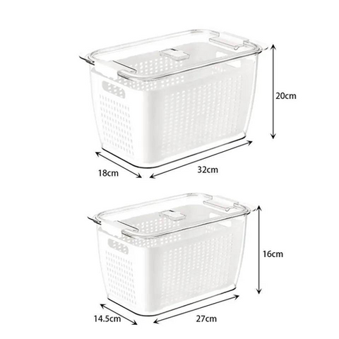 Image of علب ثلاجة بالمصفاة 2 قطعة