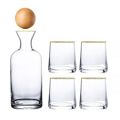 Image of طقم شربات بغطاء خشب 7 قطع