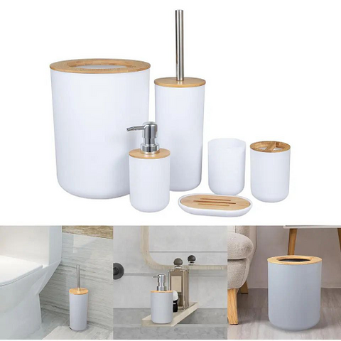 Image of مجموعة مستلزمات الحمام 6 قطع