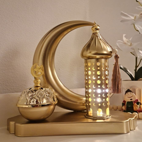 Image of ستاند هلال وفانوس ومبخرة