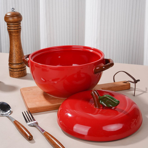 Image of حلة بورسلين شكل تفاح