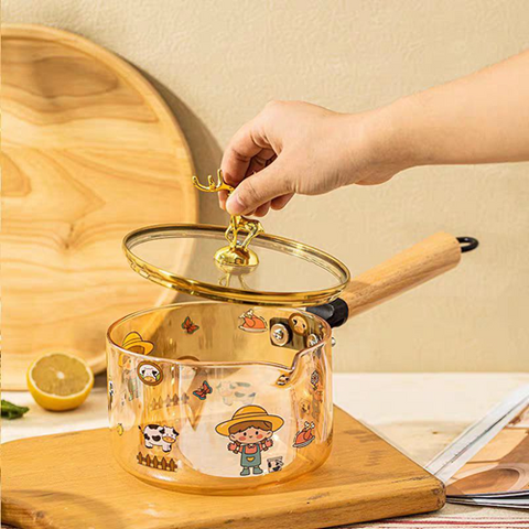 Image of كسرولة بايركس بيد خشب