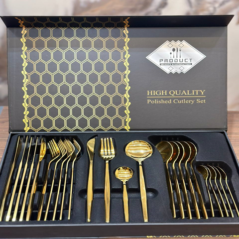 Image of طقم معالق جولد 24 قطعة