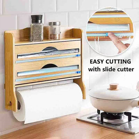 Image of حامل الفويل والمناديل 3 في 1