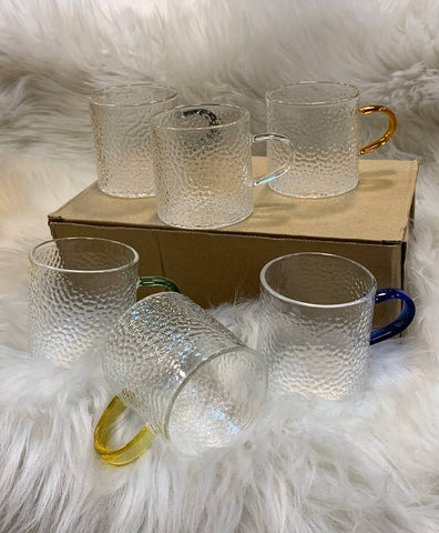 Image of طقم فناجين زجاج 6 قطع