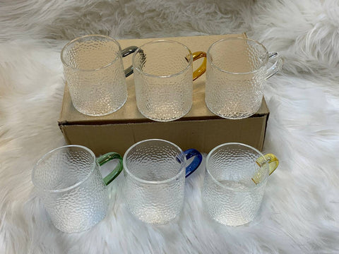 Image of طقم فناجين زجاج 6 قطع