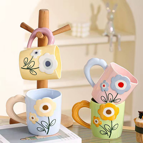 Image of مج شكل وردة