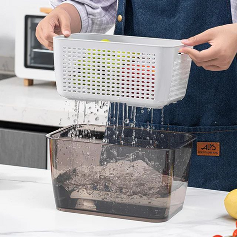 Image of علب ثلاجة بالمصفاة 2 قطعة