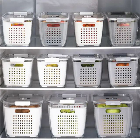 Image of علب ثلاجة بالمصفاة 2 قطعة