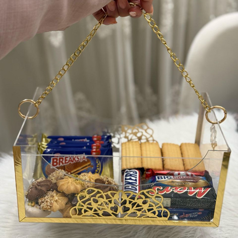 Image of بوكس بسلسلة لتقديم الكحك والتسالي