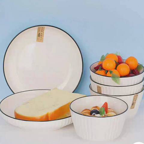 Image of طقم 4 بولة بورسلين + 2 طبق