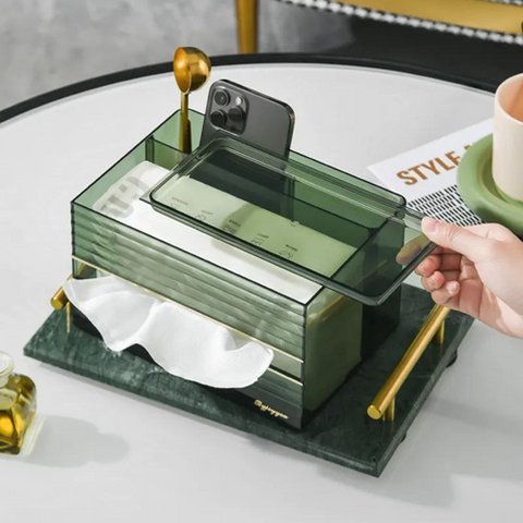 Image of منظم مناديل أكليريك 2 في 1