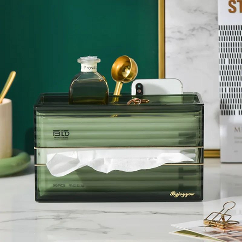 Image of منظم مناديل أكليريك 2 في 1