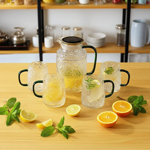 Image of طقم شربات منقرش 5 قطع