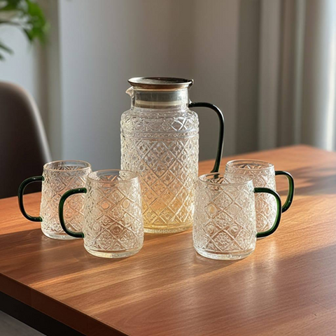 Image of طقم شربات منقرش 5 قطع