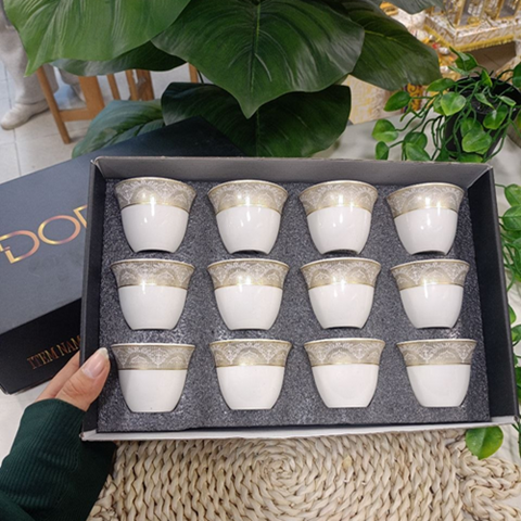 Image of طقم فناجين بورسلين عربي 12 قطعة