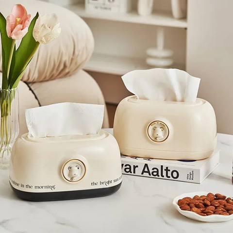 Image of علبة مناديل شكل دبدوب