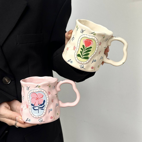 Image of مج بورسلين وردة