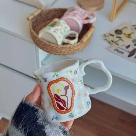 Image of مج بورسلين وردة