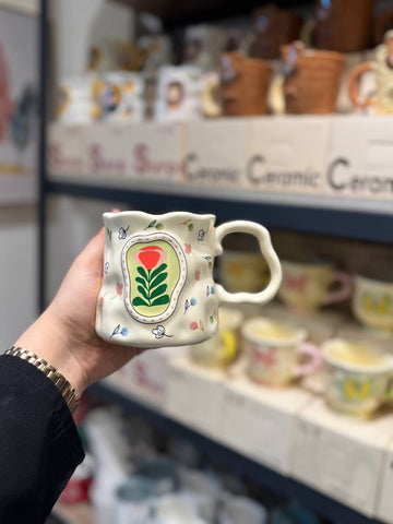 Image of مج بورسلين وردة