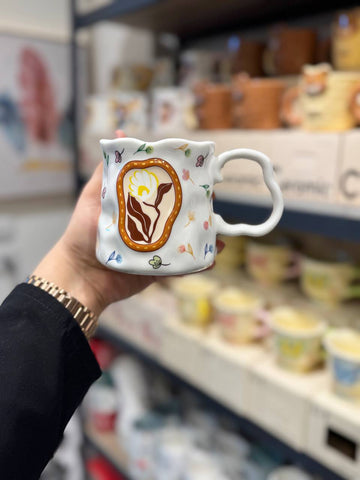 Image of مج بورسلين وردة