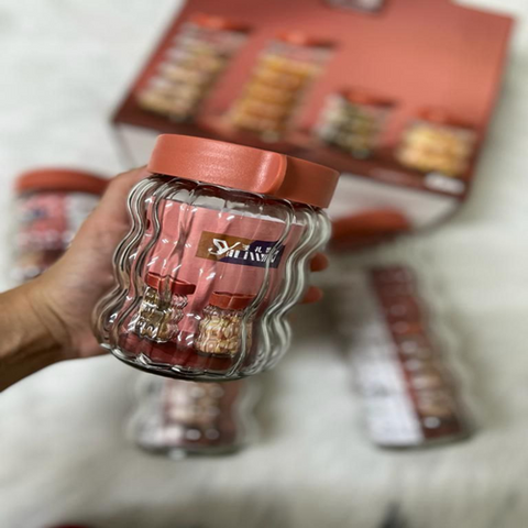 Image of طقم برطمانات زجاج للبقوليات 4 قطع