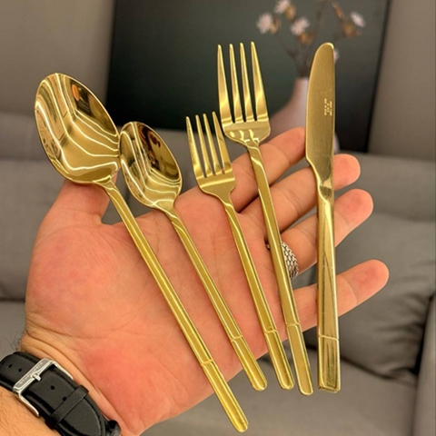 Image of طقم معالق جولد  30 قطعة