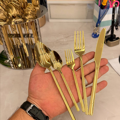 Image of طقم معالق جولد  30 قطعة