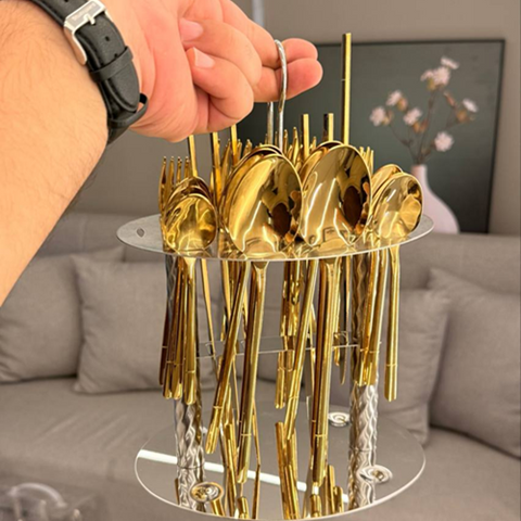 Image of طقم معالق جولد  30 قطعة