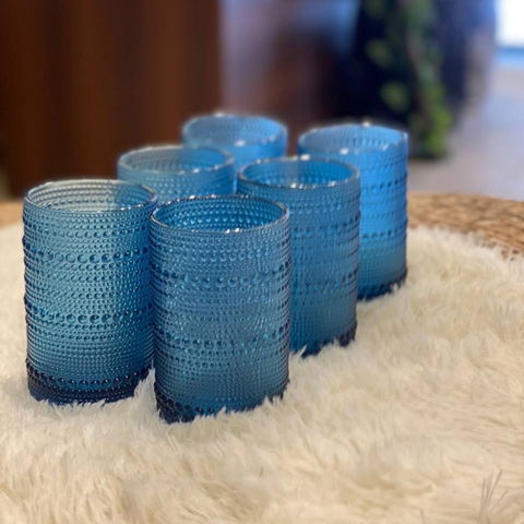 Image of طقم أكواب منقوشة 6 قطع