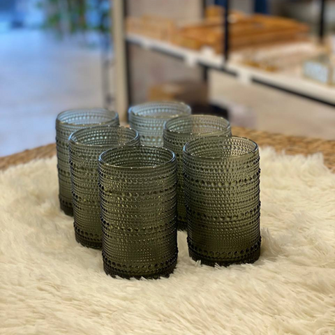 Image of طقم أكواب منقوشة 6 قطع