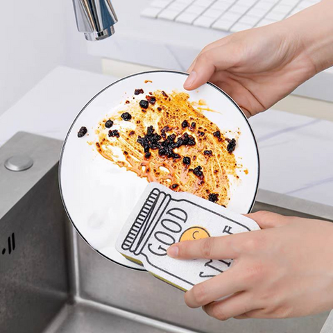 Image of طقم أسفنجة مواعين سمايل 4 قطع