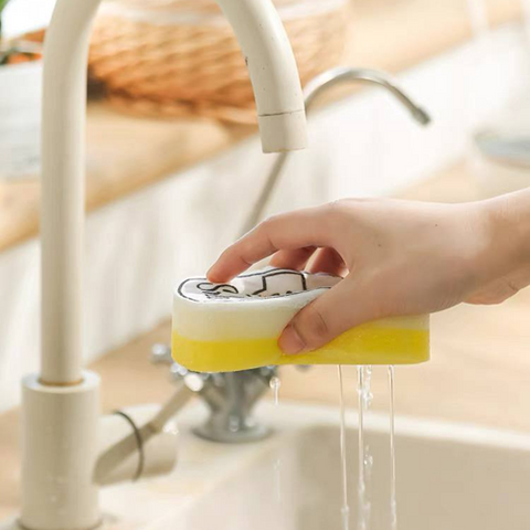 Image of طقم أسفنجة مواعين سمايل 4 قطع