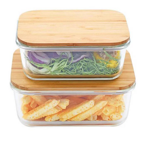 Image of طقم طواجن بايركس بغطاء خشب 3 قطع