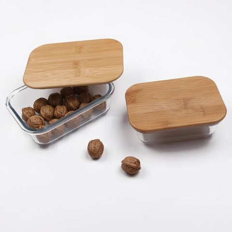 Image of طقم طواجن بايركس بغطاء خشب 3 قطع