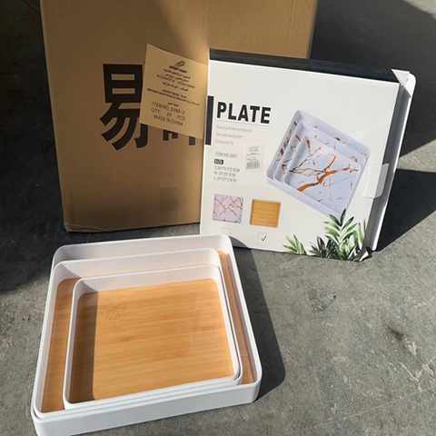 Image of طقم صواني ميلامين 3 قطع