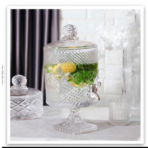 ديسبنسر عصير زجاج سعة 4.5 لتر