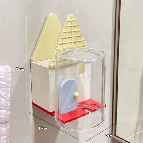 منظم فرش الأسنان شكل بيت