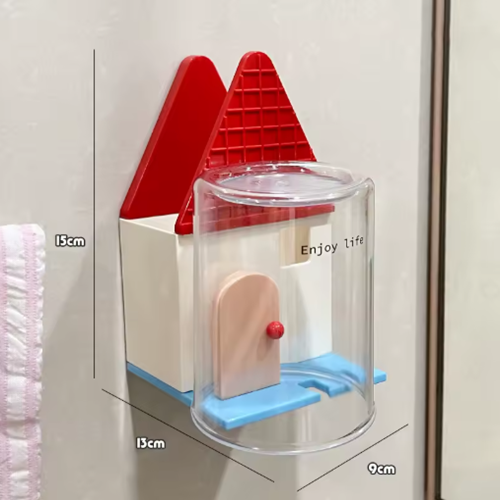 منظم فرش الأسنان شكل بيت