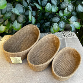 طقم سلة منسوجة 3 قطع