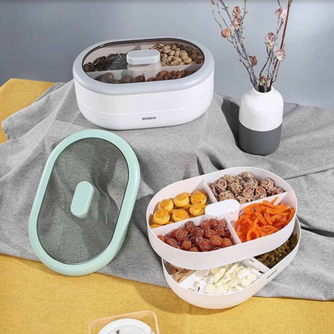 Image of علبة تسالي مقسمة 2 دور ecoco