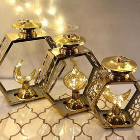 طقم فوانيس مضيئة 3 قطع