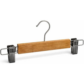 شماعة خشبية بمشبك معدن