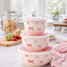 طقم بولات شكل فيونكة 3 قطع