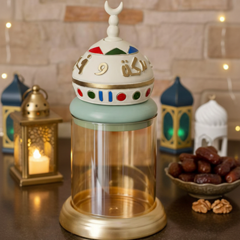 Image of بونبونيرة زجاج بغطاء مئذنة