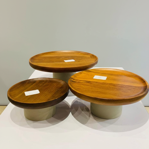 صواني خشبي للتقديم 3 قطع