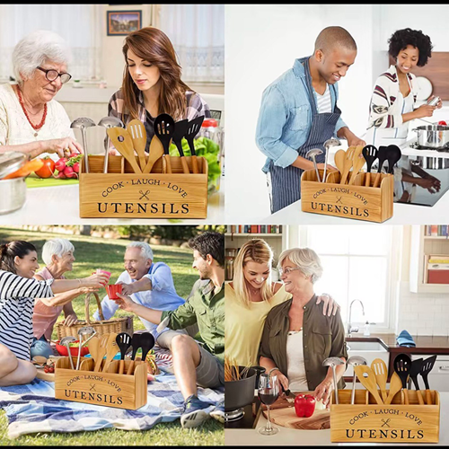 منظم أدوات الطبخ + حامل للمناديل