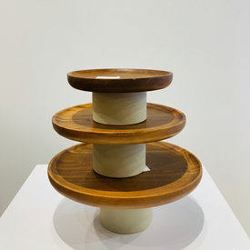 صواني خشبي للتقديم 3 قطع